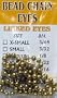 Bead Chain Eyes Size/Color: 5/32" Gold