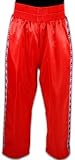 Valor - Boxing Pants Poly Red w/Logo St Sz 2