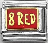 Clearly Charming 8 Red Italian Charm