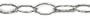 Blue Moon Lost & Found Metal Chain, 1/Pkg, Fancy Large Oval Links Ox Silver, 30-Inch