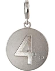 Numeric Disc Charm with Accent Pendant 4 85542