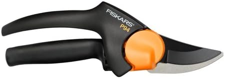 Fiskars Gartenschere mit Rollgriff Premium, Schwarz, f&uuml;r &Auml;ste bis 20mm