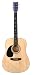 Glen Burton Full Size Dreadnought Left Handed Natural Acoustic Guitar with Free Carrying Bag and Acc
