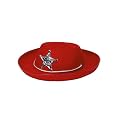 Cowboyhut f�r Kinder in rot mit Stern