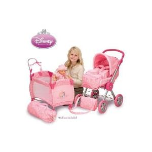 Disney Princess Baby Doll Stroller and Play Yard Dream Set by 