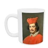 Portrait of Cardinal Camillo Astali Pamphili, 1650 (oil on canvas) by Diego Rodriguez de Silva y Velazquez - Mug - Standard Size