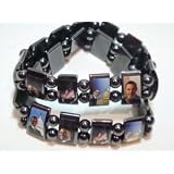 OBAMA MAGNETIC BRACELET silver graphics