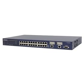 NETGEAR FSM726 24 Port Managed Switch with Gigabit Ports (10 100) by Netgear