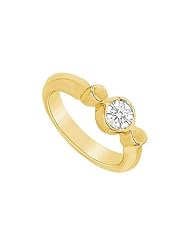 Diamond Ring 14K Yellow Gold - 0.50 CT Diamonds