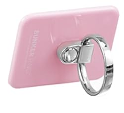 New Bunker Ring 3 (正規輸入品) 日本語解説付き！バンカーリング3 【全5色】スマートフォン・タブレットPCを指1本で保持・落下防止・オリジナルスマホ液晶クリーナーセット(ピンク)【全国送料無料】