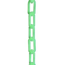 Mr. Chain 80022-50 Polyethylene Glo Green Chain, Trade Size 8, 50' Length x 3" Width
