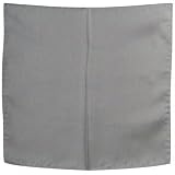 Forzieri Grey Silk Pocket Square