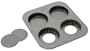 Amco 4 Cup Tartlet Pan Loose Removable Bottom, each 3.5" x .9"