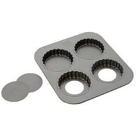 Amco 4 Cup Tartlet Pan, each 3.5" x .9" by Amco