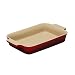 Le Creuset Stoneware 10-1/2-by-7-Inch Rectangular Baking Dish, Cherry