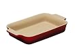 Le Creuset Stoneware Rectangular Dish, Cerise, 26 cm