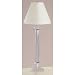 27 H x 11 Battersby Buffet Lamp with Classic Shade in Satin Nickel Shade Color: Vanilla