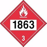 Pre-Printed 4-Digit DOT Placards 1863 (FUEL, AVIATION) (W/ GRAPHIC) 10 3/4
