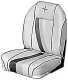 B&M DELUXE FOLD DOWN BOAT SEAT WITH PLASTIC FRAMEColor: Sand/Chestnut