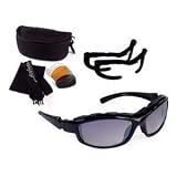 Sporting Goods : Bobster Action Eyewear Road Hog II Convertible, Black Frame, 4 Lenses
