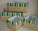 Kitchen & Housewares : Green Stripe Storage Baskets