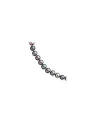 14k 6-6.5mm Black Freshwater Onion Cultured Pearl Necklace
