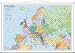 Used : Staaten Europas. Wandkarte laminiert mit Metallleiste