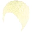 Crochet Vented Knit Beanie Skull Winter Ski Hat Ivory