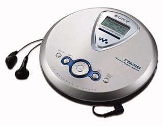 Childrens Toyshop  Third Party New : Sony D-NF400S Silver ATRAC/MP3 CD Walkman 
