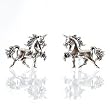 Tiny Unicorn Stud Earrings in Sterling Silver, #11273
