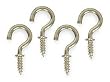 Battalion 1WBH3 Cup Hook, Brass, Length 1/2 In, PK 20
