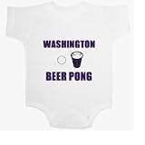 Washington Beer Pong Baby Ultrasoft Onesie
