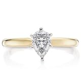 Classic Diamond Pear Solitaire Ring 1/2ct