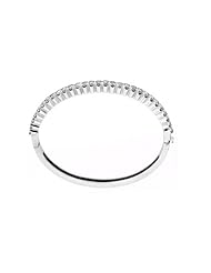 Diamond Bangle Bracelet 14K White Gold