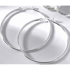 Signature Tarnish Free Large Hoops STERLING SILVER