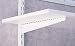 Solid Melamine Shelf Bracket- 14.5 Inch White