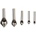 KEO 53529 Cobalt Steel Single-End Countersink Set, Uncoated (Bright) Finish, 90 Degree Angle, 5/16" - 1" Head Diameter