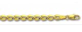 14K Yellow Gold Bumble Bee Anklet -- 4.5mm wide, 10