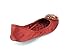 Nine West Women's Celsey Round Toe Ballet Flats in Red Satin Size 7