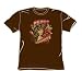 Wonder Woman Peace Adult S/S T-shirt in Coffee by DC Comics