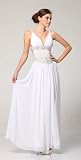 3072 WHITE RHINESTONE LONG GOWN EVENING DRESS