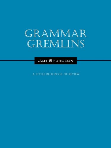 grammar gremlins a little blue book of review