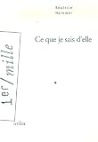 Ce que je sais d'elle par Hammer