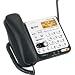 AT&T DECT 6.0 Black/Silver Digital Corded/Cordless Answering System (CL84109)