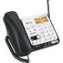 AT&T DECT 6.0 Black/Silver Digital Corded/Cordless Answering System (CL84109)