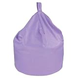 from Bean Bags Large Childrens Faux Leather Bean Bag Lilac Purple Kids Teen Game Chair Gamer Beans included