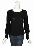 COLETTE DINNIGAN Spiral Sleeve Top in Black
