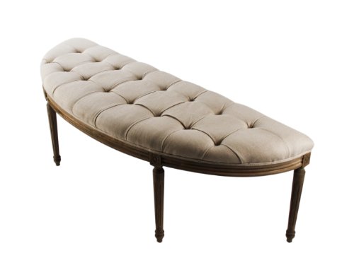 ZENTIQUE W3CFH208E255-3A003 Louis Curve Bench