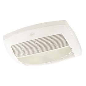 Hunter H82043 Ultra Quiet White Bathroom Fan with Light & Night Light