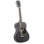Saga 34 Inch One Man Band Acoustic Guitar with On Board Electronic Accompaniment, Black